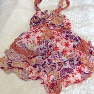 Free peoples open back romper